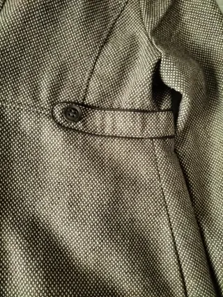 Abrigo de paño mujer beige y marrón. Celop woman