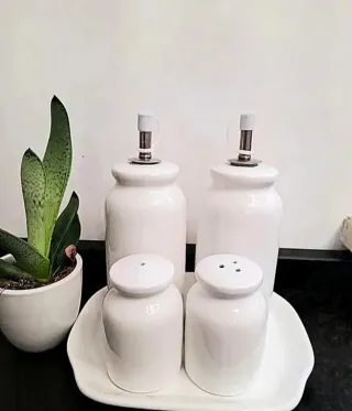 Set Olio Sale Pepe Aceto Ceramica
