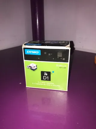 Pack 5 Cartuchos Dymo D1 12mm x 7m