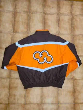 Cazadora Zara Color Block Marrón y Naranja