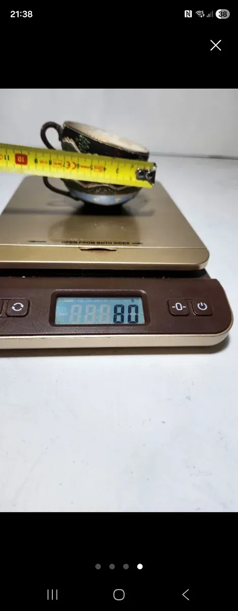 Pareja Tazas Porcelana Japonesas Antiguas Satsuma