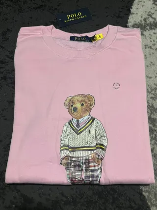 Sudadera Polo Ralph Lauren Oso XL Rosa