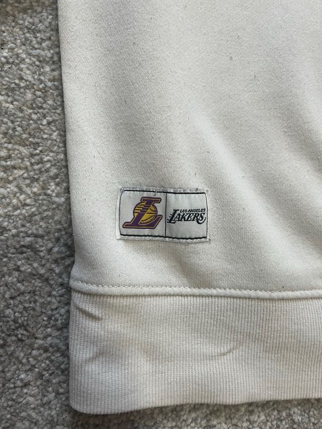 Sudadera NBA Los Angeles Lakers Vintage Blanca