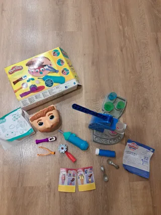 Utensilios plastilina, heladera y dentista