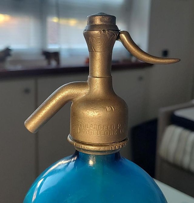 Sifone Seltz Vintage - Vetro Turchese