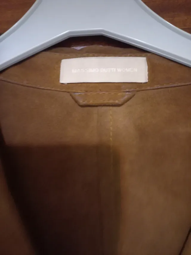 Chaqueta de ante marrón