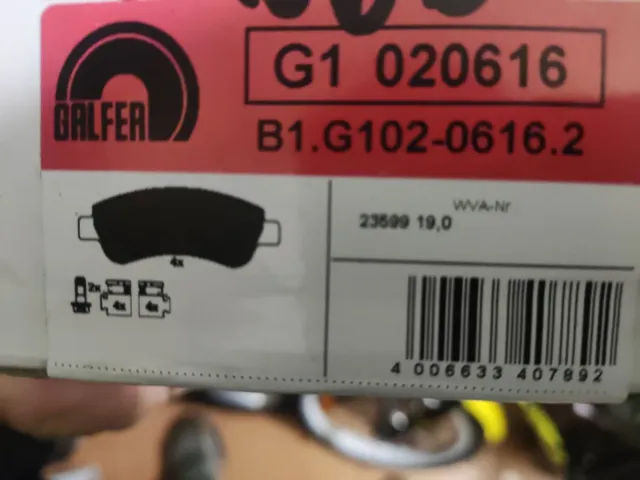 Pastilhas Travão Frente PSA