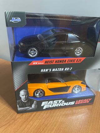 Jada Fast & Furious Honda Civic y Mazda RX-7