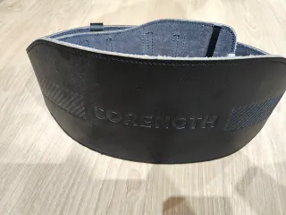 Cinturón Levantamiento Pesas Cuero Negro