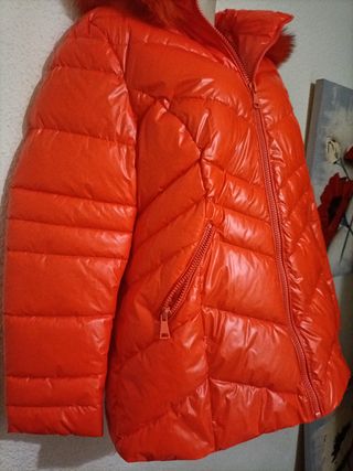 Cazadora naranja brillante mujer