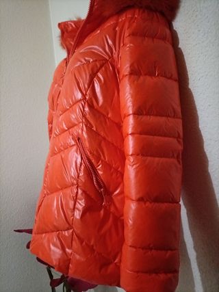 Cazadora naranja brillante mujer
