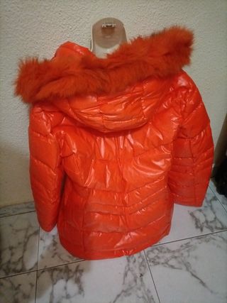 Cazadora naranja brillante mujer