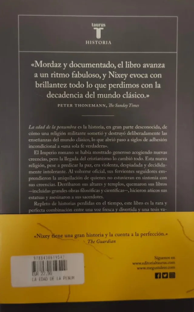 La edad de la penumbra: Cómo el cristianismo de...