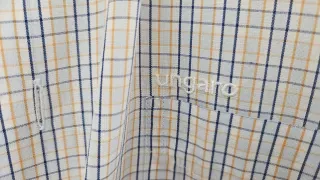 Camisa de cuadros beige y azul Ungaro
