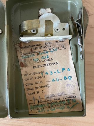 Torcia Vintage Anni '80 Verde Militare