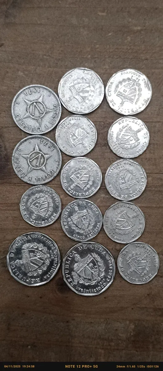 Lotto di monete cubane