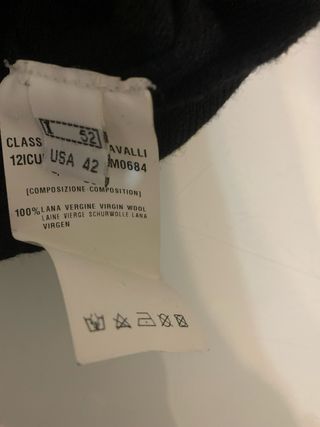 Maglione Roberto Cavalli pura lana vergine nero