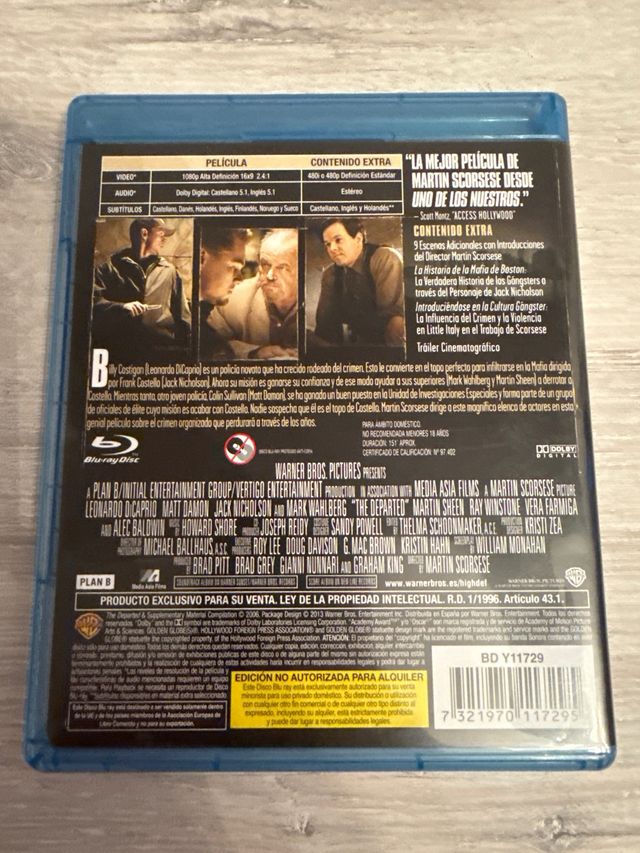 Blu-ray Infiltrados (The Departed) - Scorsese