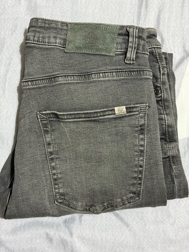 pantaloni in jeans grigi da uomo Springfield