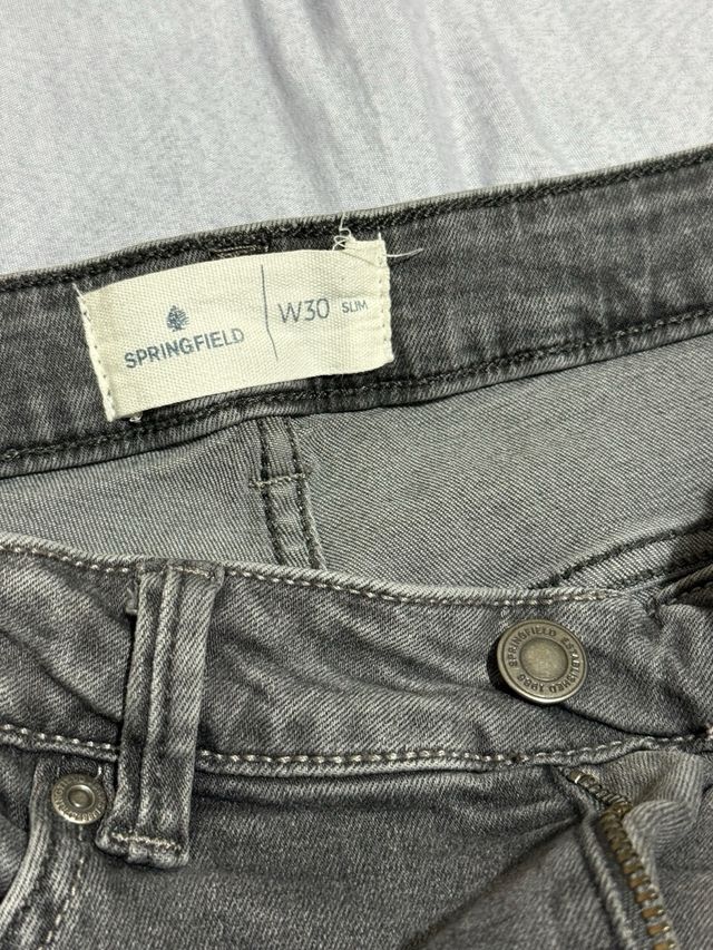 pantaloni in jeans grigi da uomo Springfield