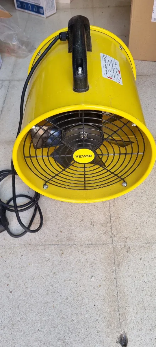Ventilatore di scarico portatile giallo VEVOR