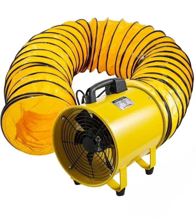 Ventilatore di scarico portatile giallo VEVOR