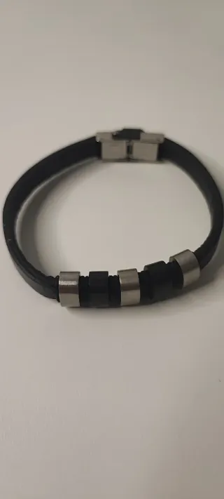 Pulsera Viceroy Hombre Acero Negro y Plata