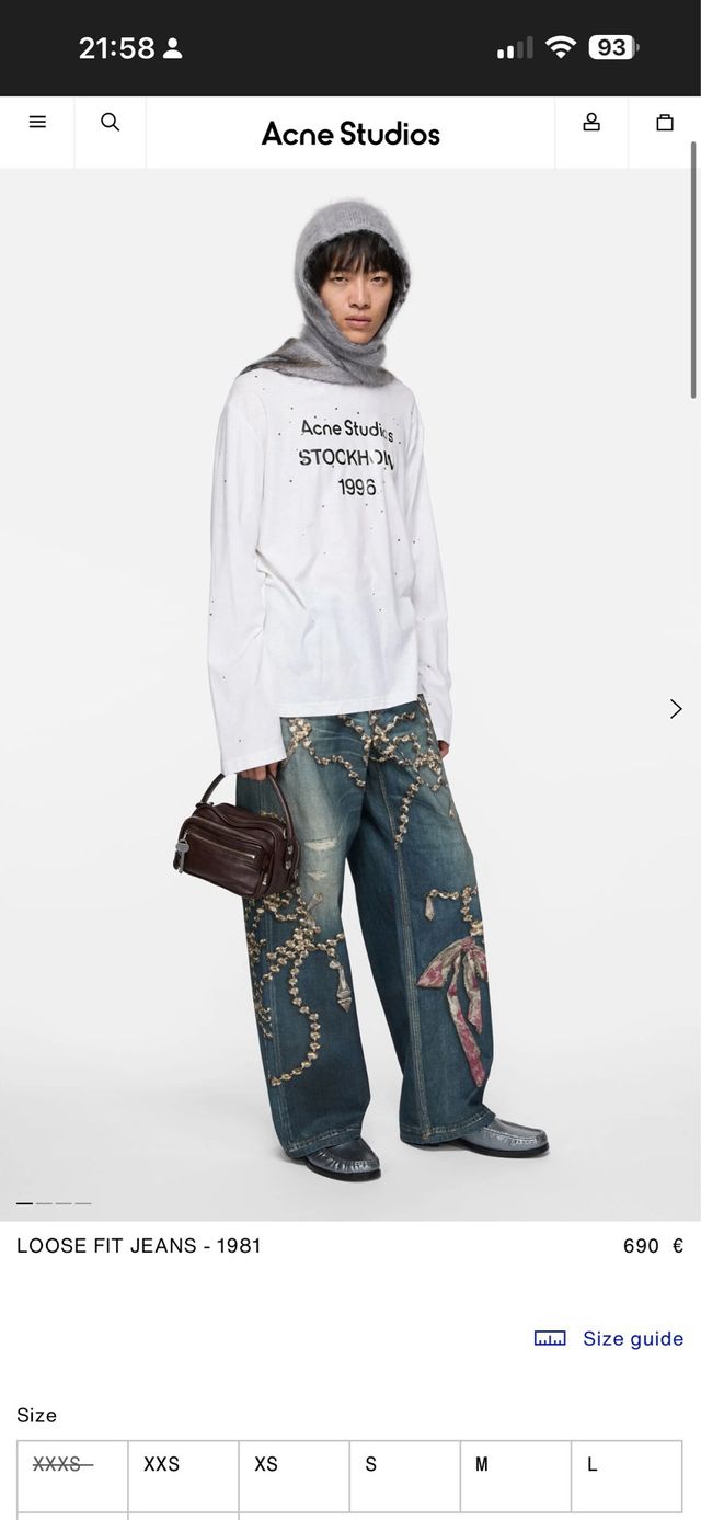 Pantalón Acne Studios Jeans 1981 Joyería