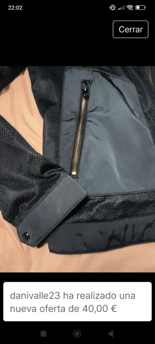 Chaqueta Zara Hombre azul oscuro y negro