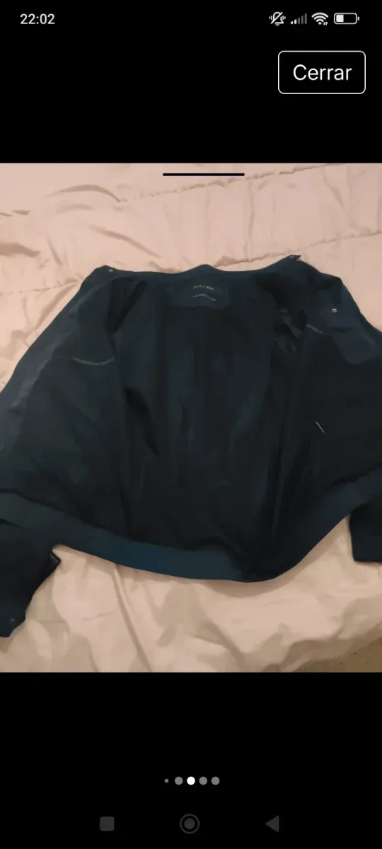 Chaqueta Zara Hombre azul oscuro y negro