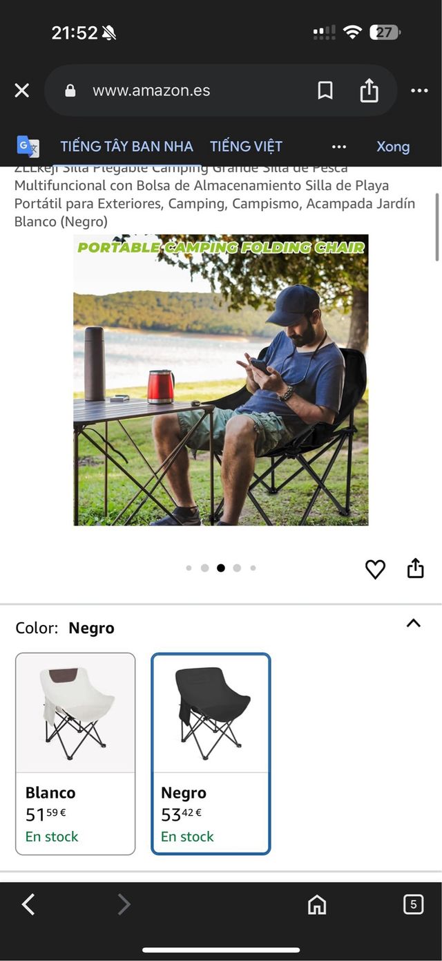 la silla camping nuevo