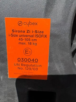 Silla Coche Cybex Sirona Zi 0-4 años