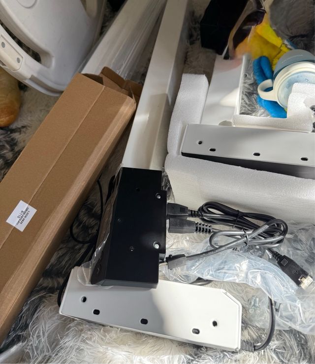 Soporte de mesa elevable blanco