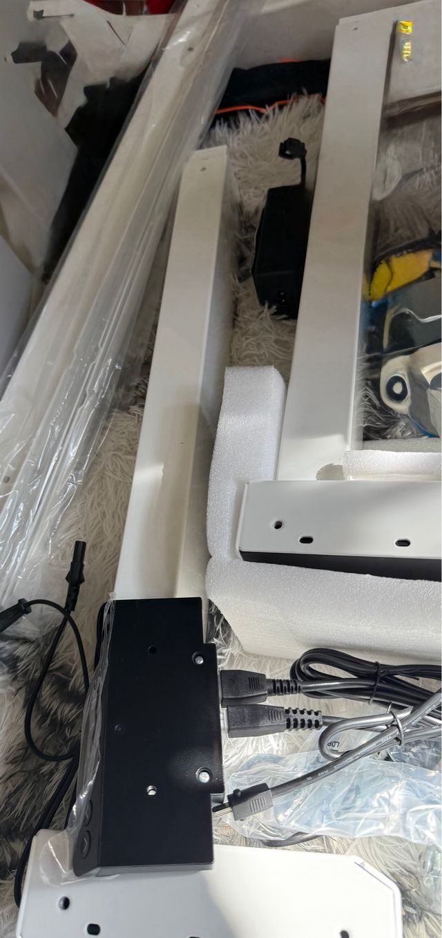 Soporte de mesa elevable blanco