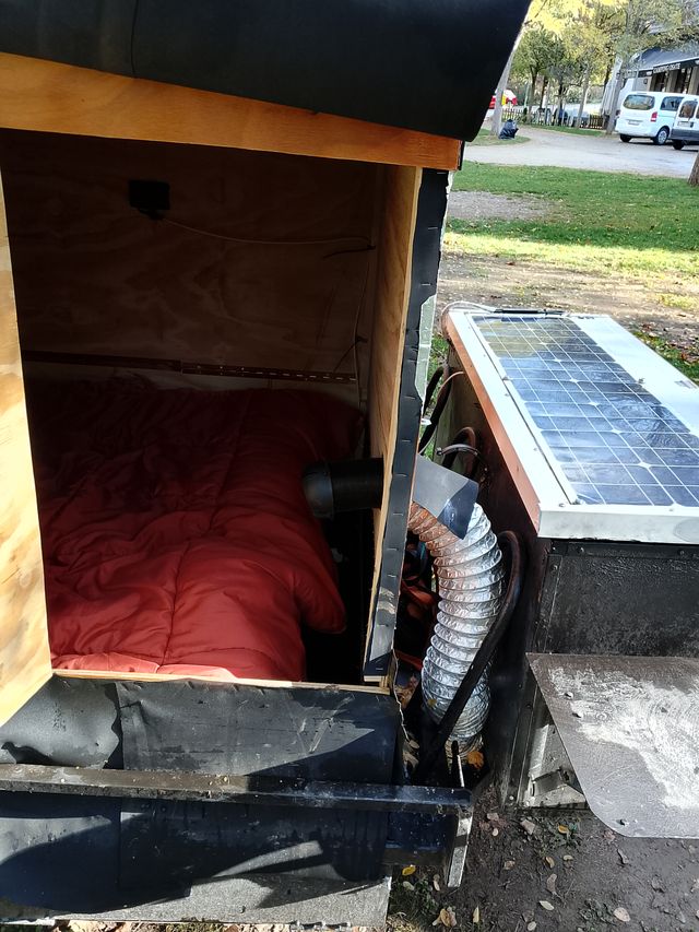 Remolque tienda camping madera y lona