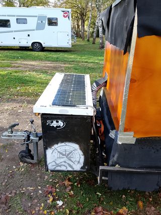 Remolque tienda camping madera y lona