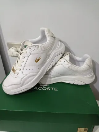 Lacoste Talla 36 Blancas y Doradas