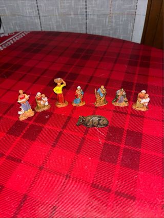 Statuine presepe resina 8pz