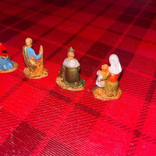 Statuine presepe resina 8pz