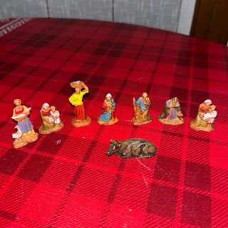 Statuine presepe resina 8pz