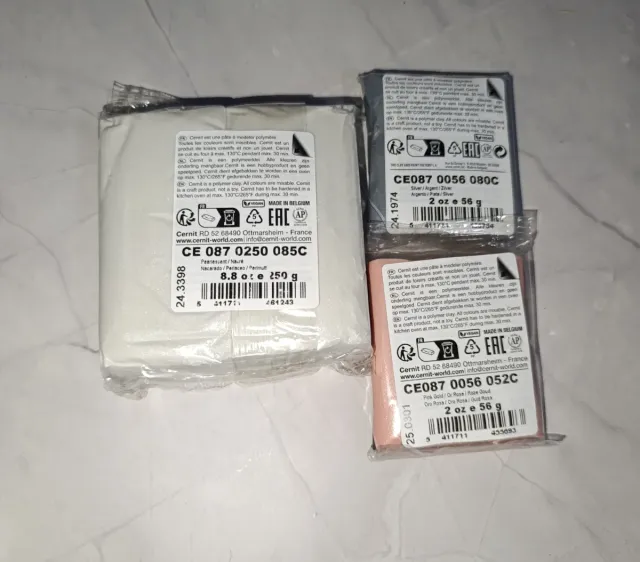 Lote Arcilla Polimérica Cernit Metallic