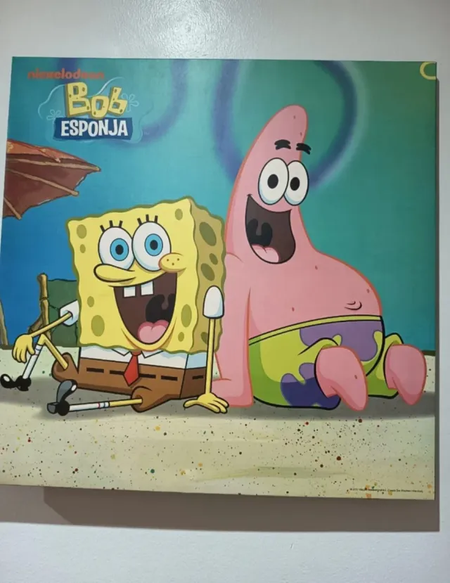 Cuadro Bob Esponja Nickelodeon 50x70