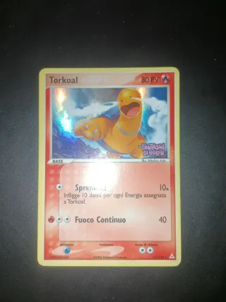 Carta Pokémon Torkoal holo Stamped 33/110 Ex holon