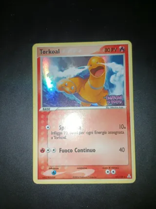 Carta Pokémon Torkoal holo Stamped 33/110 Ex holon