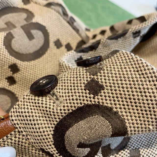 Chaqueta Gucci GG Monogram Beige y Marrón