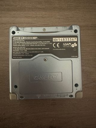 Nintendo Game Boy Advance SP Plata