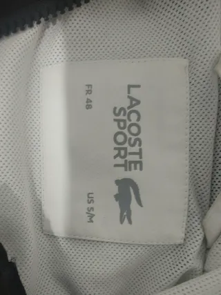 Chaqueta Lacoste Negra y Blanca