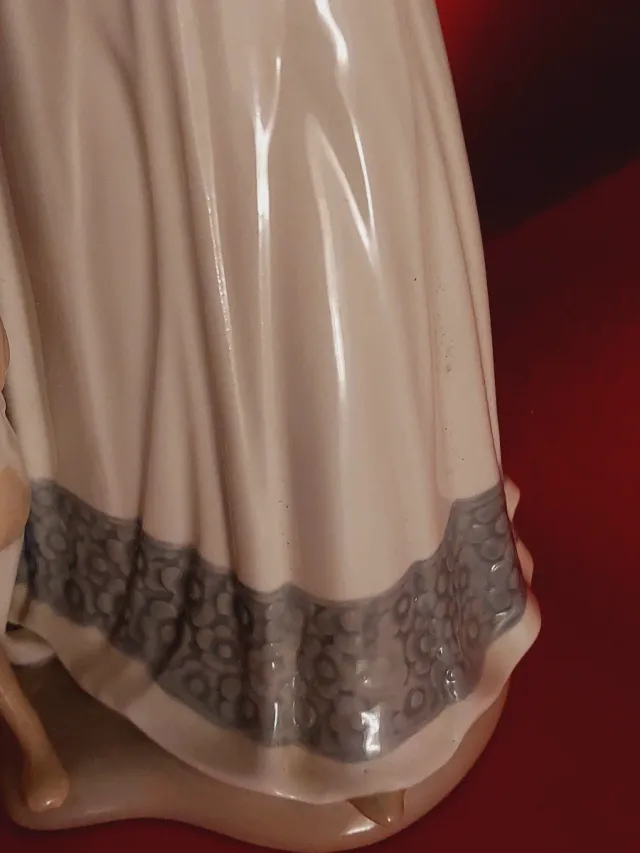 Figura vintage porcelana Castille porcelain mujer