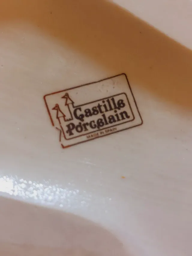 Figura vintage porcelana Castille porcelain mujer