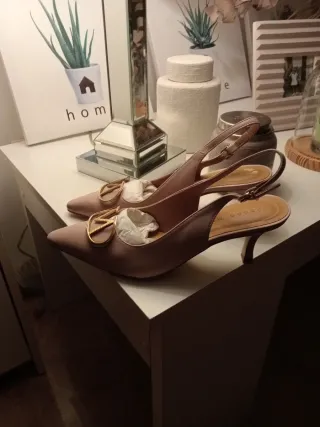 Zapatos Pedro Miralles Piel Nude Talla 37 Nuevos